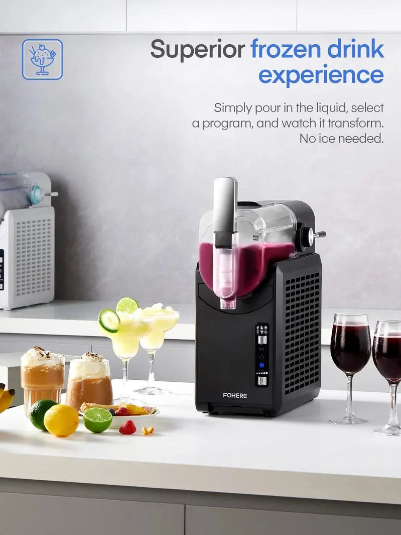 5-in-1 Slushie Maker  No-Ice Frozen Drink Machine with Self-Cleaning Function & 5 Preset Programs