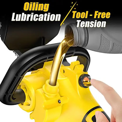 2-in-1 Brushless Pole Saw   Mini Chainsaw, IMOUMLIVE 8  Cutting Cordless Power Pole Saw for Wood Cutting, Trimming