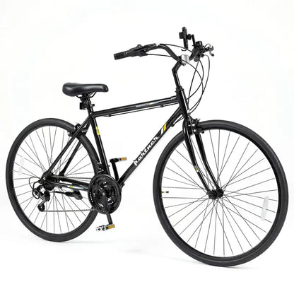 18-Speed Hybrid Commuter Bike  700C Wheels, Shimano Drivetrain, Urban Ready