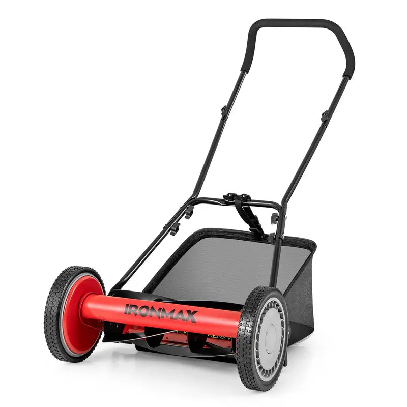 16-Inch Manual Push Reel Lawn Mower  Eco-Friendly Yard Cutting Tool