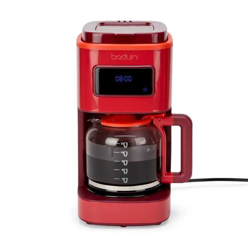 Bodum Programmable 12-Cup Red Coffee Maker