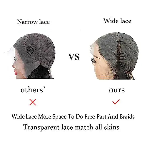 SENSAIRUITE 20¡å Natural Color Pre-Plucked Human Hair Lace Front Wig with Baby Hair, 180 Density, 13¡Á4 Lace