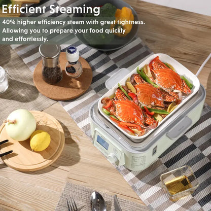 BUYDEEM 5-Quart Digital Electric Food Steamer  Multi-Layer Healthy Cooking Appliance