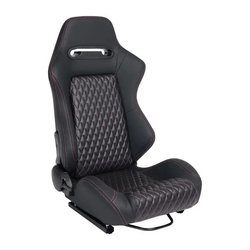 Premium Racing-Style Car Seat Set  Dual-Slider Design with Synthetic Suede Upholstery (Pair)
