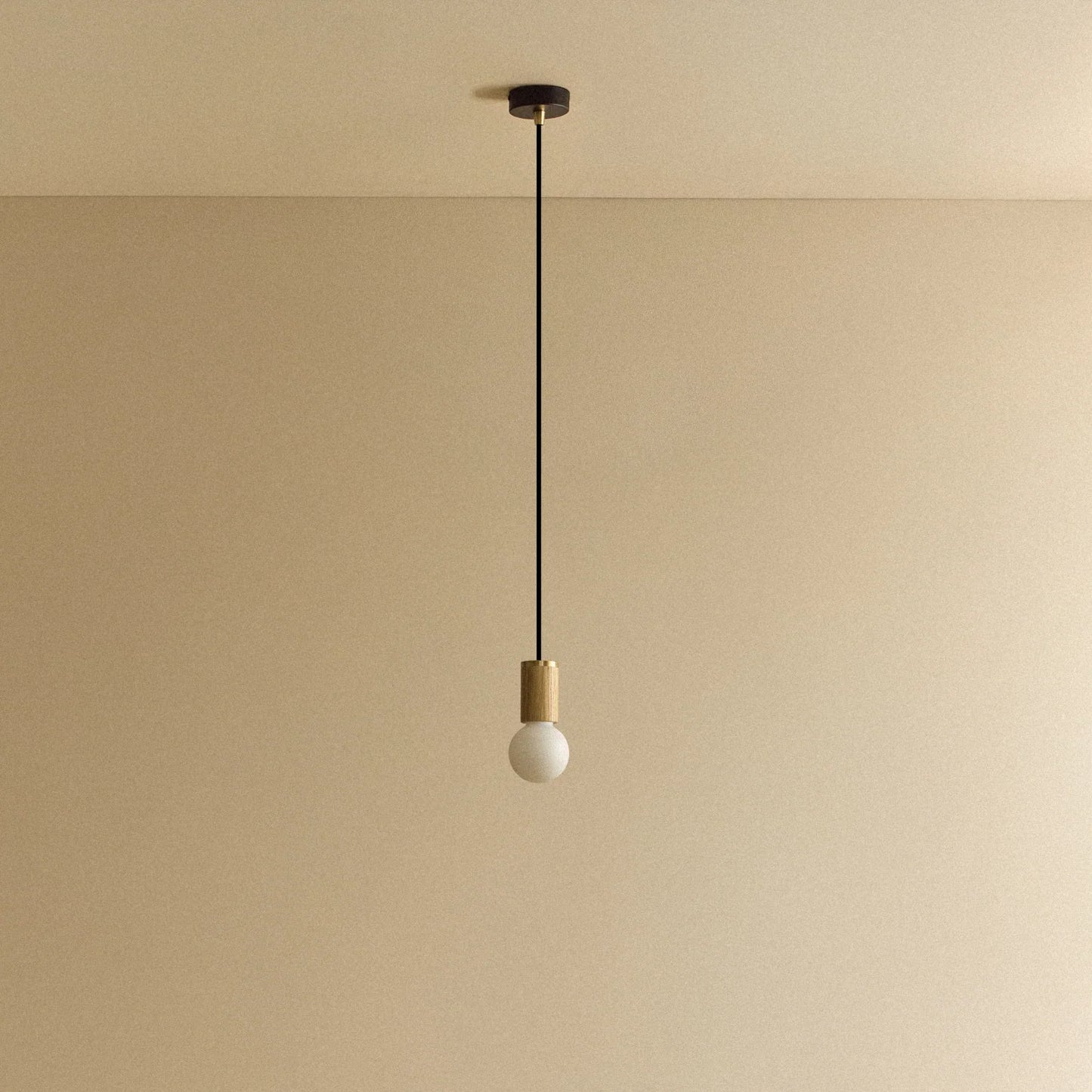 Sphere II Pendant Light in Oak