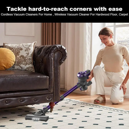 S1 2-in-1 Cordless Stick & Handheld Vacuum: Ultra-Lightweight, Compact Design for Apartments, Cars & Pet Hair on All Surfaces