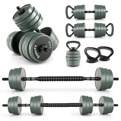 Adjustable Dumbbell Set  92 LB Total Weight with Quick-Connect System & Storage Stand