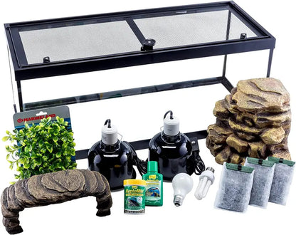 Tetra Aquatic Turtle Deluxe Kit  20-Gallon Aquarium System with Filter, Heater, and UV Lamps