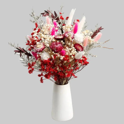 Curated Dried Flower Bouquet  Rustic Botanical Arrangement for Home & Wedding Spaces
