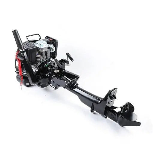 6 HP Lightweight 2-Stroke Outboard Motor  Quick-Start Engine for Fishing Boats