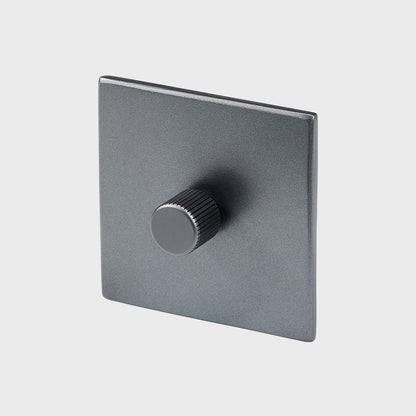 Single Rotary Wall Dimmer in Graphite