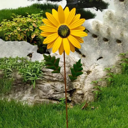 Zephyra Whimsical Metal Windmill  Vibrant, Spinning Outdoor Decor for Gardens and Patios