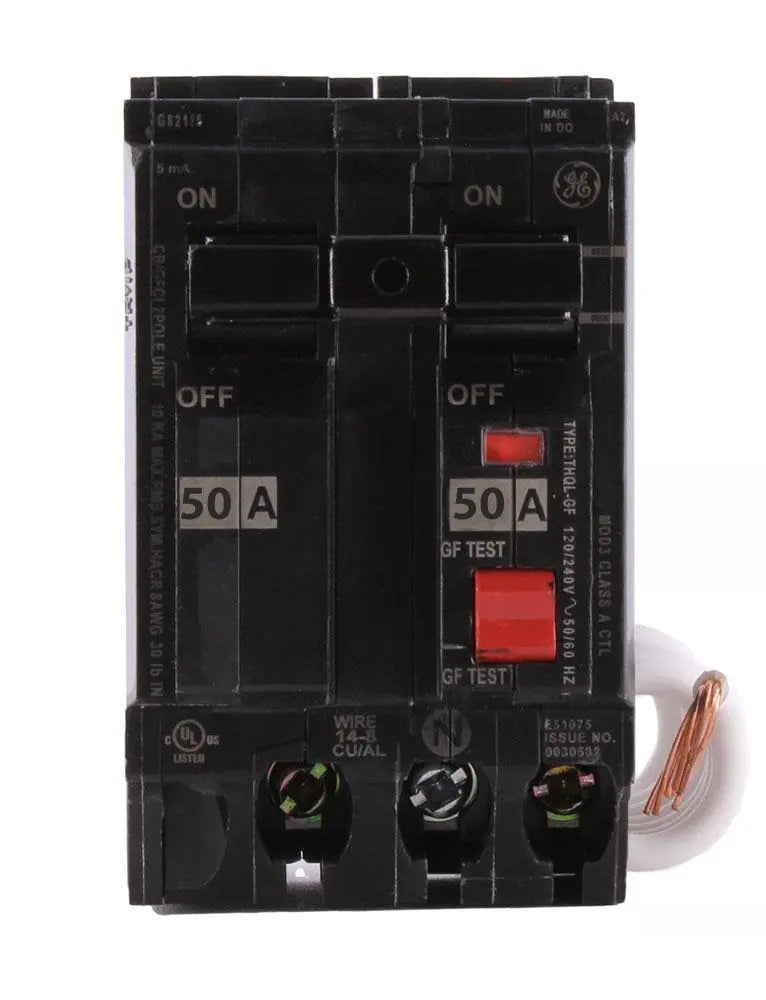 GE THQL2150GF1 150-Amp Ground Fault Circuit Breaker for Q-Line Panels