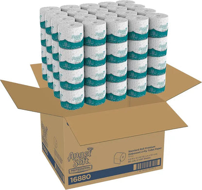 Angel Soft Professional 2-Ply Toilet Paper, 80 Rolls, 450 Sheets, Soft & Septic Safe