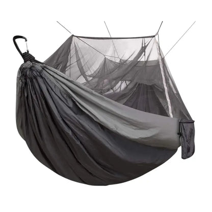 Large Mesh-Top Camping Hammock (78″ x 118″) with Tree-Friendly Suspension Straps