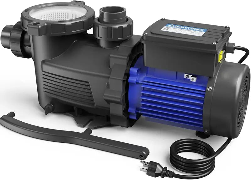 High-Flow In/Above-Ground Pool Pump  2HP, 8917 GPH Output, 220V, Integrated Timer for Energy-Efficient Filtration