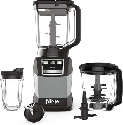 Ninja Compact Smart Blender System: Smoothie, Dough & Frozen Drink Maker with Auto-IQ Technology