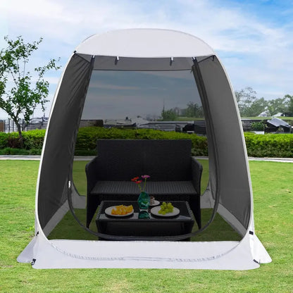 Igloo-Style Screen Gazebo  Mosquito-Proof Canopy Tent for 615 People, Ventilated & Spacious