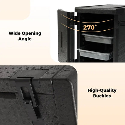 Lightweight 91-Qt Food Warmer/Cooler with Front Access Door and Durable Sealing Strips
