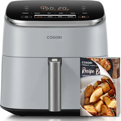 COSORI Compact 6-Quart 9-in-1 Air Fryer  Turbo-Speed Performance with Even Heat Distribution