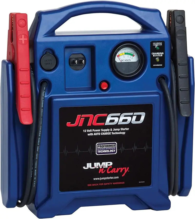 Clore Jump-N-Carry JNC660 12V 1700A Peak 22Ah Jump Starter  Blue with Heavy-Duty Cables