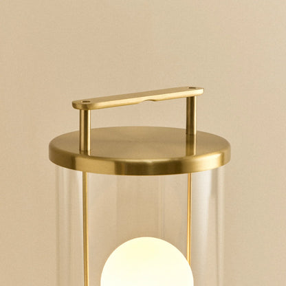 The Muse 2.0 Portable Lamp in Solid Brass