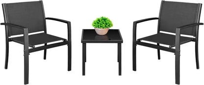 Homall 7-Piece Patio Dining Set  Large Outdoor Table with Six Breathable Textilene Chairs