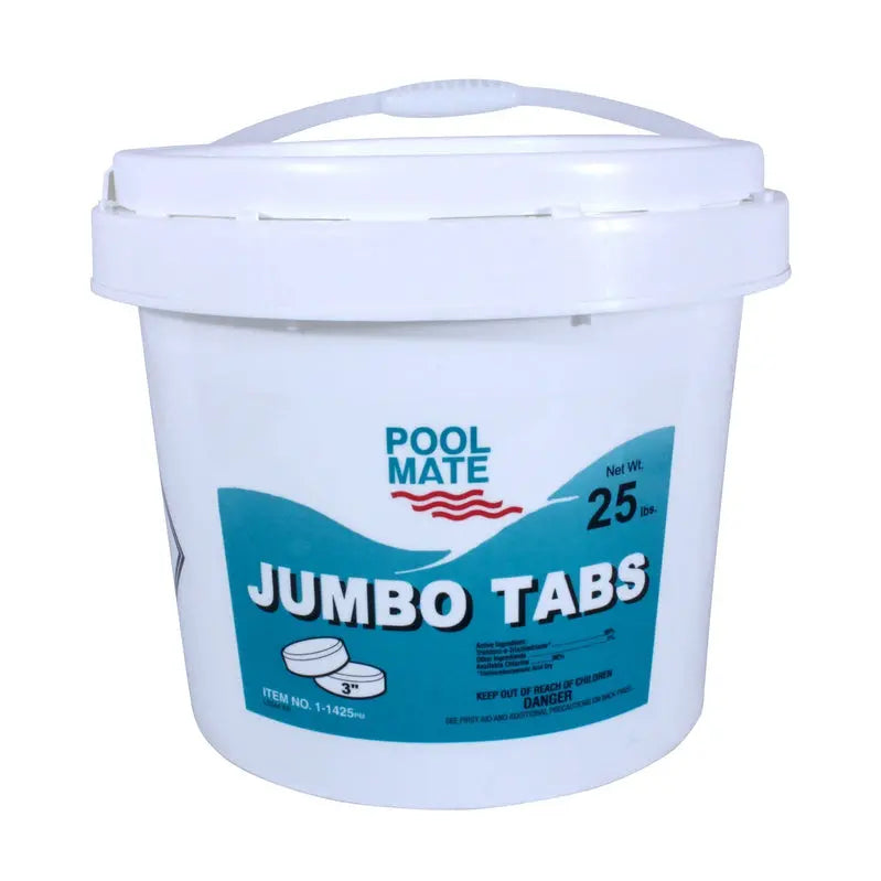 Pool Mate 3-Inch Chlorine Tablets  25 lb Bulk Pack for Swimming Pool Sanitization