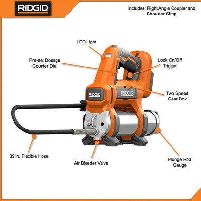RIDGID 18V Cordless Grease Gun (Tool Only) R860445B