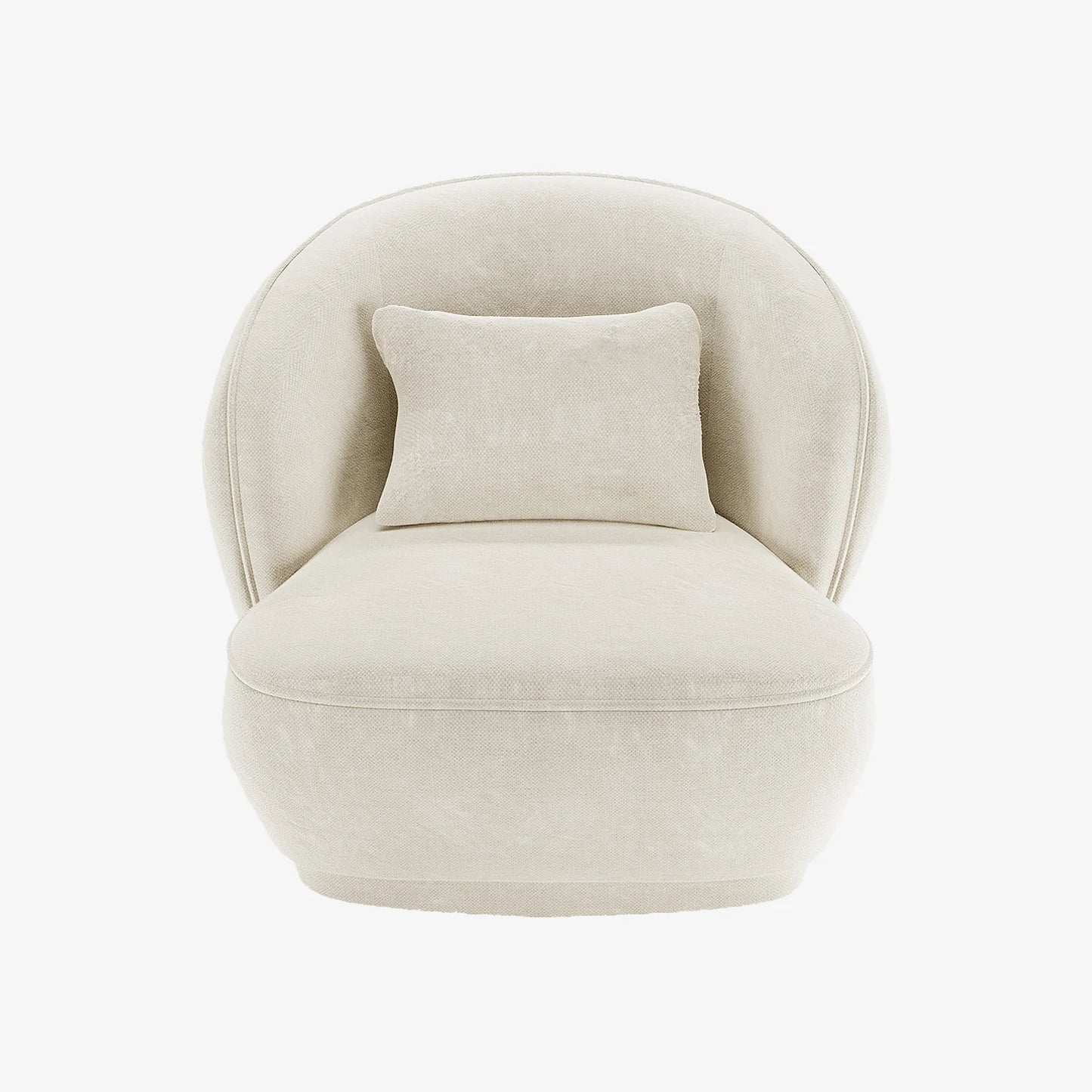 Fauteuil design en velours vintage cr me Pablo