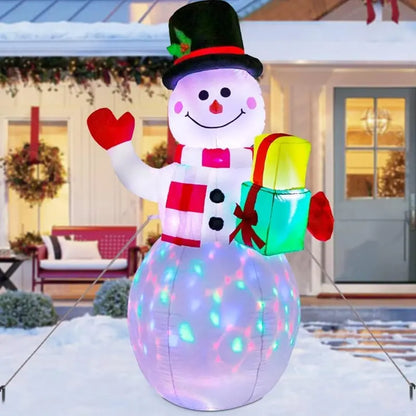AerWo 12FT Giant Snowman Inflatable with LED Lights for Christmas Outdoor Decor