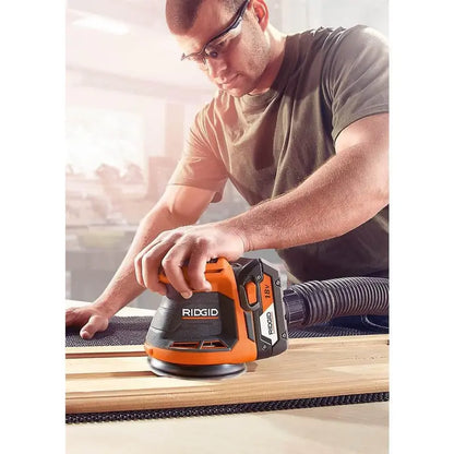 RIDGID 18V Cordless 10-Tool Combo Kit with (2) 2.0 Ah Battery, (1) 4.0 Ah Battery, Charger, and Bag R96259N