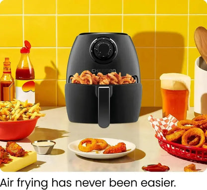 Chefman Compact 6.3-Quart Digital Air Fryer Featuring Rotisserie, Dehydrate, and Convection Functions