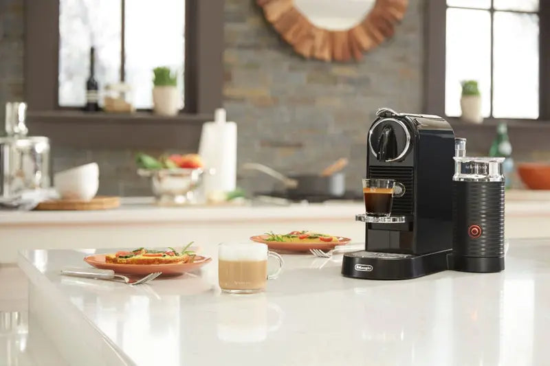 De’Longhi Nespresso Citiz Espresso Machine  Black Espresso & Milk Frother Combo