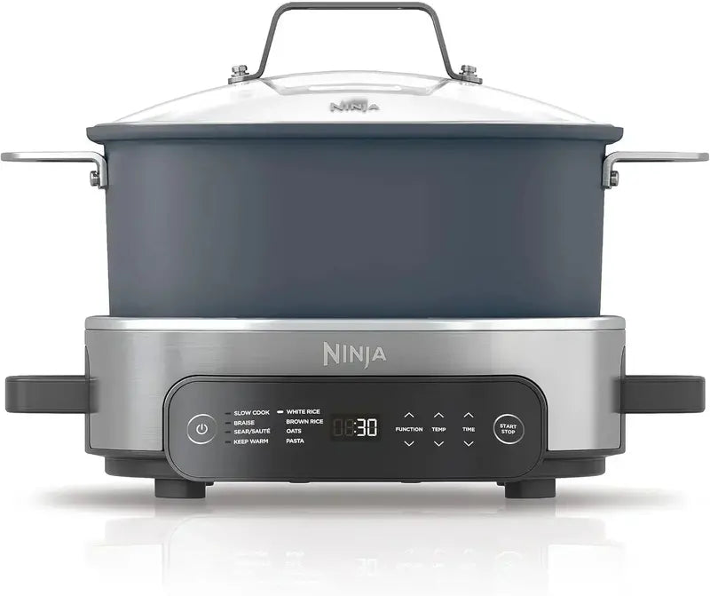 Ninja Slow Cooker 8.5QT  Dutch Oven Style Multi-Cooker with Steam Lid and Integrated Spoon