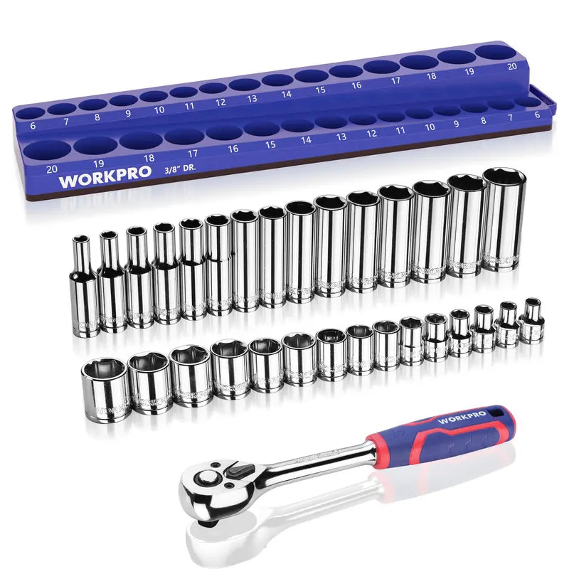 WORKPRO 32-Piece Professional Mechanics Tool Kit