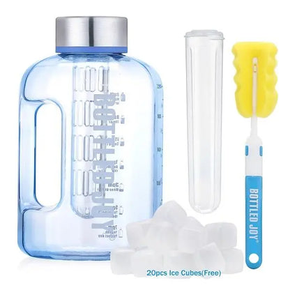 BOTTLED JOY Water Bottle with Built-in Filter, BPA-Free, 20oz  Ideal for Travel & Outdoor Activities