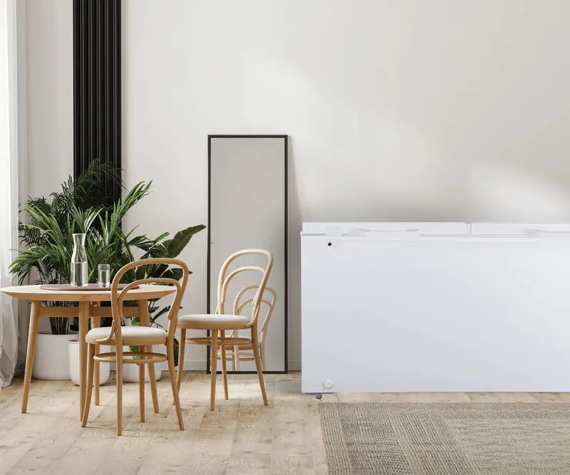 Hamilton Beach 21 Cu. Ft. Double-Door Chest Freezer  Energy-Efficient White Unit (HZ9212)