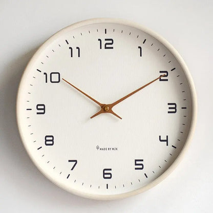Nordic Wall Clock  Clean Analog Timepiece for Modern Interiors