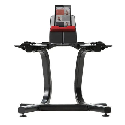 Bowflex Media Stand with Integrated Rack  Designed for Home Gym Organization