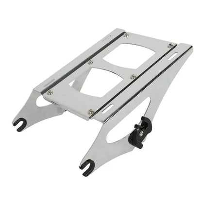 TCT-MOTORPARTS Chopped Tour Pack Trunk with Backrest and Mounting Rack for Motorcycles