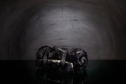 Couverture pour chat « Metis » Black Moon - Tissu Jean-Paul Gaultier