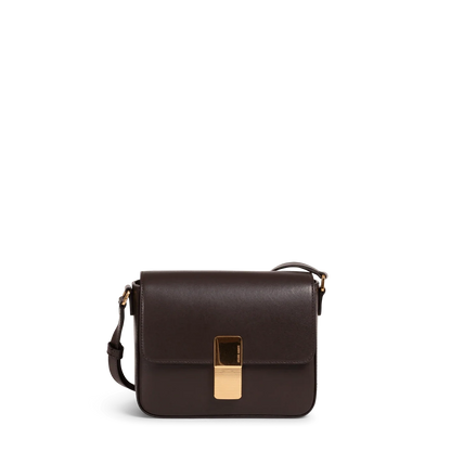 Mini Monceau - Cuir Box Chocolat