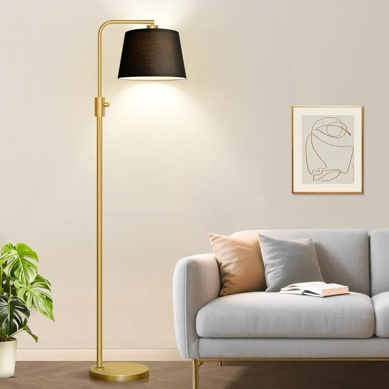 Adjustable Dimmable Floor Lamp with Vintage Edison Bulb