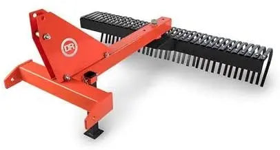 41-Inch Landscape Rake  Heavy-Duty Steel Tine Rake for Grading, Leveling & Ground Prep