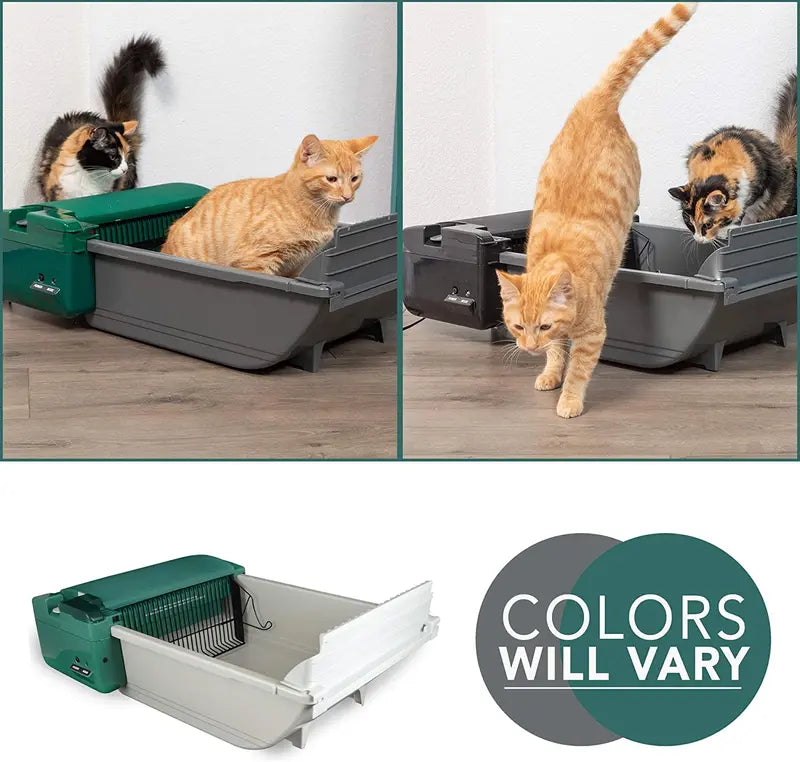 Pet Zone SmartScoop Self-Cleaning Cat Litter Box  No Refills Required