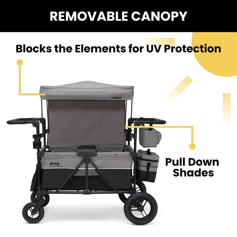 Delta Children Jeep Wrangler 4-Seater Stroller Wagon  Deluxe Edition