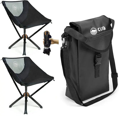 Cliq Lightweight Foldable Camping Chair  Portable, Durable, Quick Setup, Supports 300 lbs