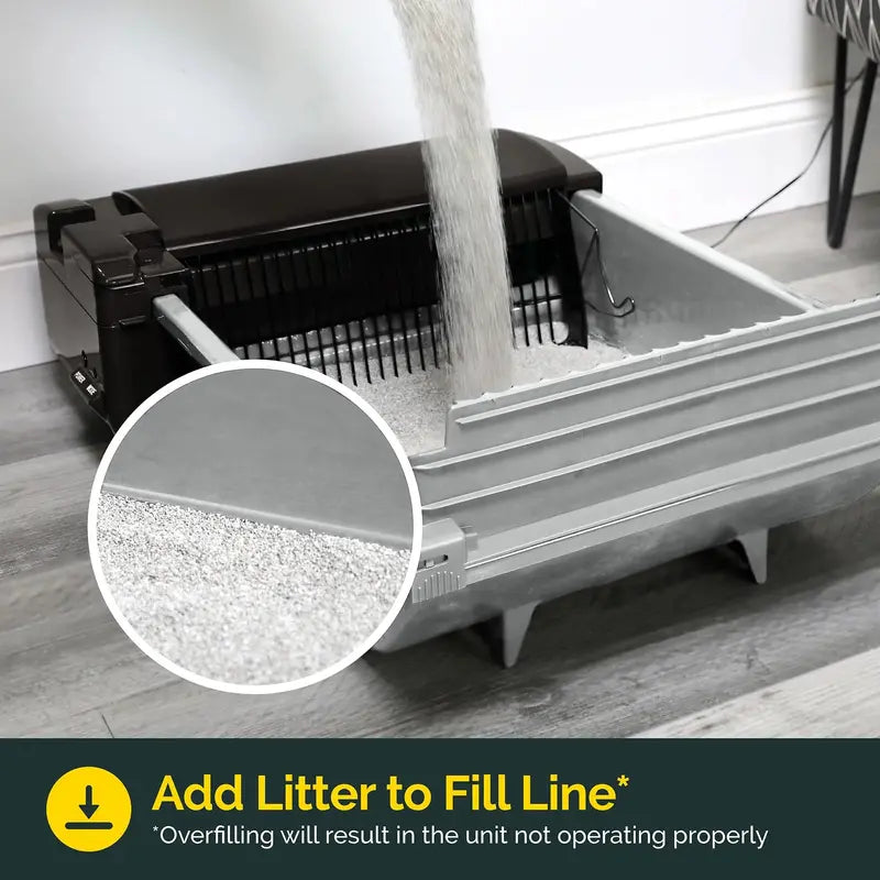 Pet Zone Self-Cleaning Cat Litter Box, Automatic Odor Control, Easy Maintenance, Quiet Motor, Ideal for Medium Cats