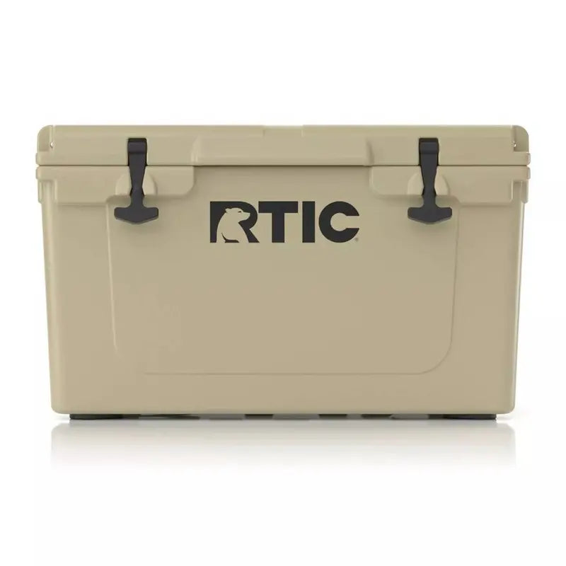 RTIC Outdoors 45qt Hard Cooler, Impact-Resistant Tan, 3″ Foam Insulation, Portable Rope Handles